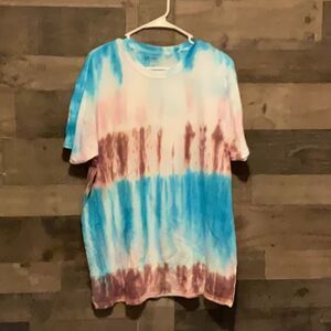 NWOT GILDAN TIE DYE TSHIRT SZ XL PURPLE/ BLUE (c27)